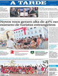 Capa do jornal A Tarde 09/01/2026