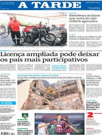 Capa do jornal A Tarde 09/04/2026