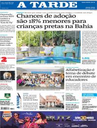 Capa do jornal A Tarde 09/05/2026