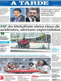 Capa Jornal A Tarde