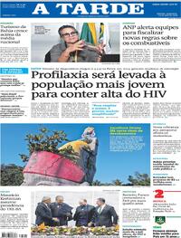Capa do jornal A Tarde 10/04/2026