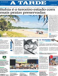 Capa Jornal A Tarde