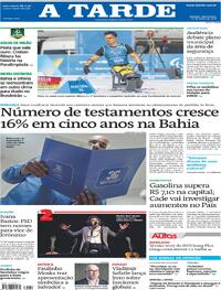 Capa do jornal A Tarde 11/03/2026