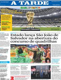 Capa Jornal A Tarde