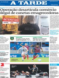 Capa do jornal A Tarde 12/03/2026