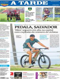 Capa do jornal A Tarde 12/04/2026