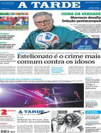 Capa Jornal A Tarde