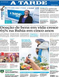 Capa do jornal A Tarde 13/08/2026