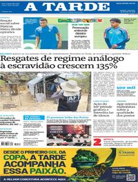 Capa A Tarde 14/07/2026