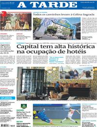Capa do jornal A Tarde 15/01/2026