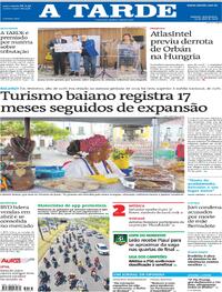 Capa do jornal A Tarde 15/04/2026