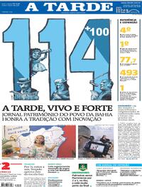 Capa Jornal A Tarde