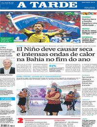 Capa do jornal A Tarde 16/06/2026