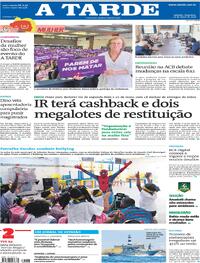 Capa do jornal A Tarde 17/03/2026