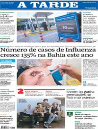 Capa do jornal A Tarde 17/04/2026
