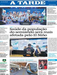 Capa Jornal A Tarde
