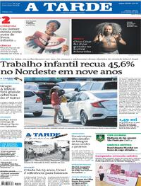 Capa Jornal A Tarde