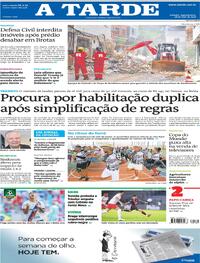 Capa A Tarde 18/05/2026