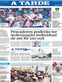 Capa Jornal A Tarde