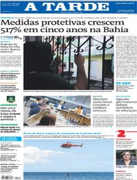 Capa do jornal A Tarde 18/09/2026