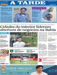 Capa do jornal A Tarde 19/04/2026
