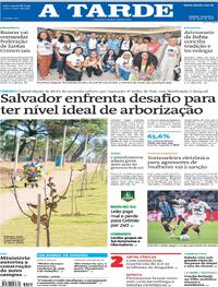 Capa do jornal A Tarde 20/03/2026