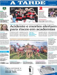 Capa do jornal A Tarde 20/04/2026