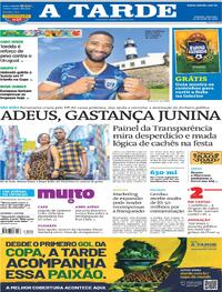 Capa Jornal A Tarde