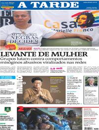 Capa do jornal A Tarde 22/03/2026