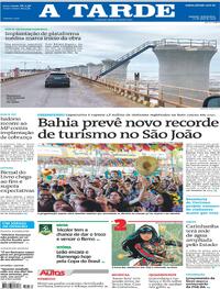 Capa do jornal A Tarde 22/04/2026