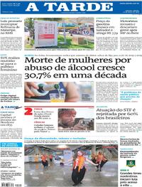 Capa do jornal A Tarde 23/03/2026