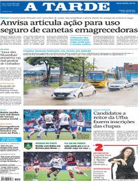 Capa do jornal A Tarde 23/04/2026