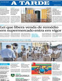Capa do jornal A Tarde 24/03/2026