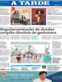 Capa do jornal A Tarde 24/04/2026