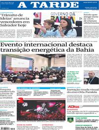 Capa do jornal A Tarde 25/03/2026