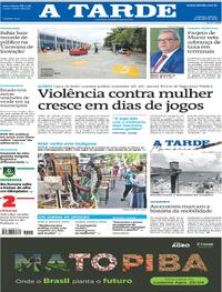 Capa do jornal A Tarde 25/04/2026