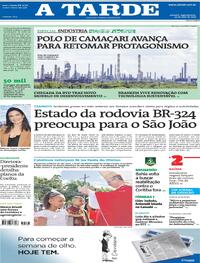 Capa A Tarde 25/05/2026