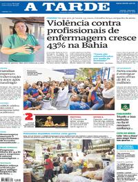 Capa Jornal A Tarde