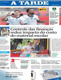 Capa do jornal A Tarde 26/01/2026
