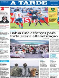 Capa do jornal A Tarde 26/02/2026