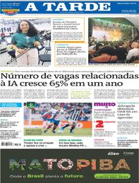 Capa do jornal A Tarde 26/04/2026