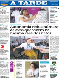 Capa Jornal A Tarde