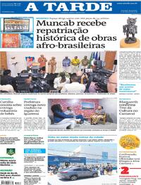 Capa do jornal A Tarde 27/01/2026