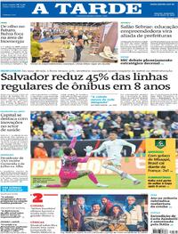 Capa do jornal A Tarde 27/03/2026