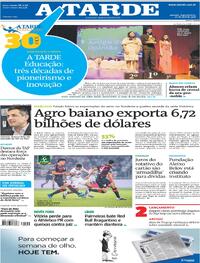 Capa do jornal A Tarde 27/04/2026