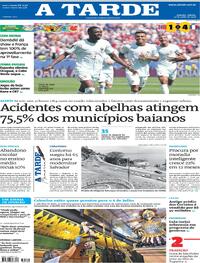 Capa do jornal A Tarde 27/06/2026