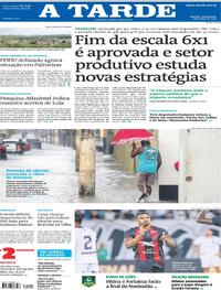 Capa A Tarde 28/05/2026