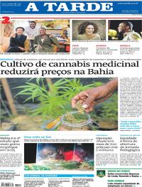 Capa do jornal A Tarde 30/01/2026