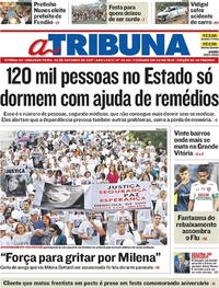 Capa do jornal A Tribuna 02/10/2017