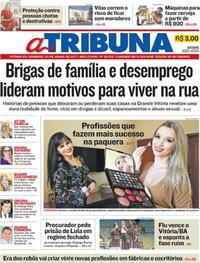 Capa do jornal A Tribuna 04/06/2017